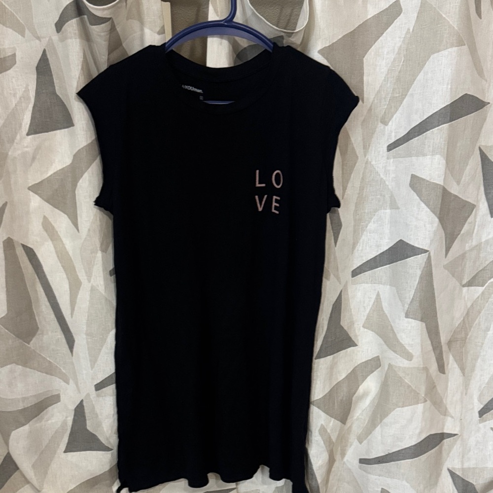 good hYOUman Black T-Shirt Dress
